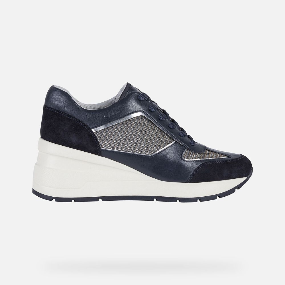 Geox Sneakers Navy Zosma - Geox Womens Shoes - OSNBHI258